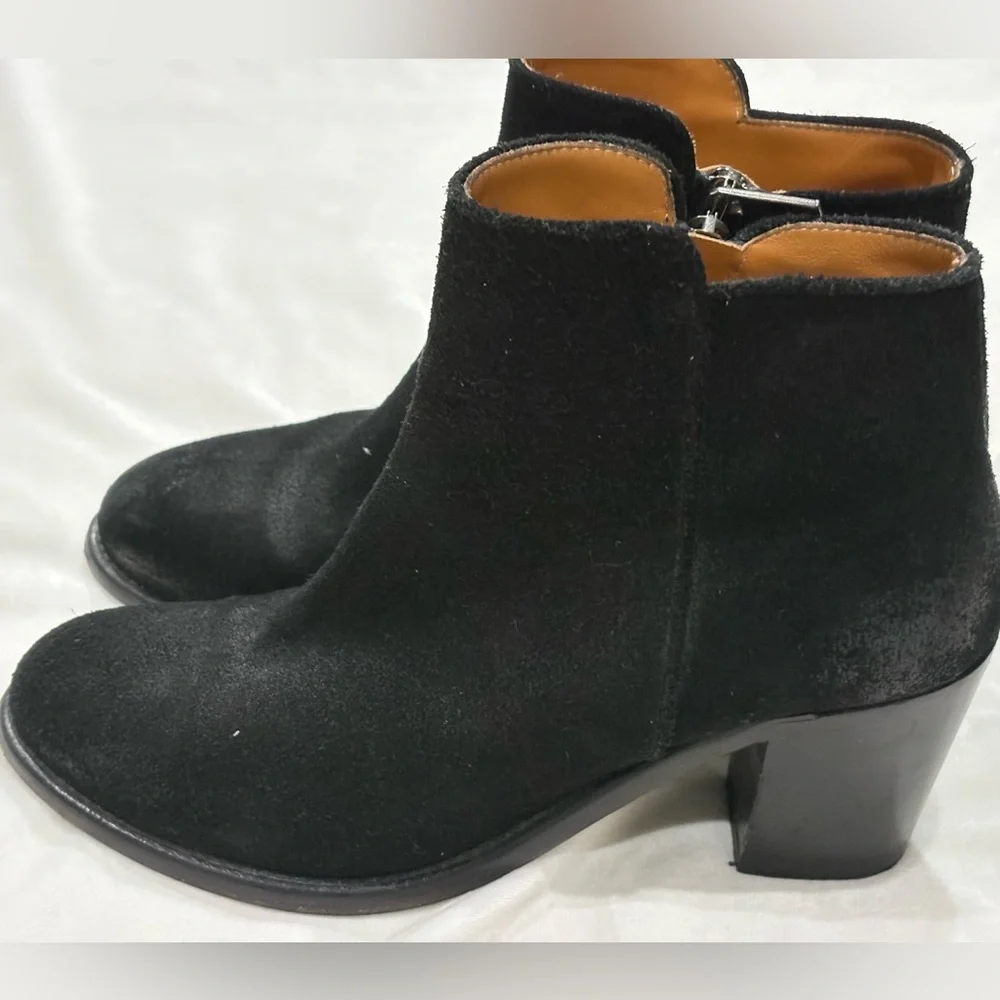 Barneys New York Women’s Black Suede Ankle Boots – Made in Italy – Size 39.5 - Picture 4 of 9